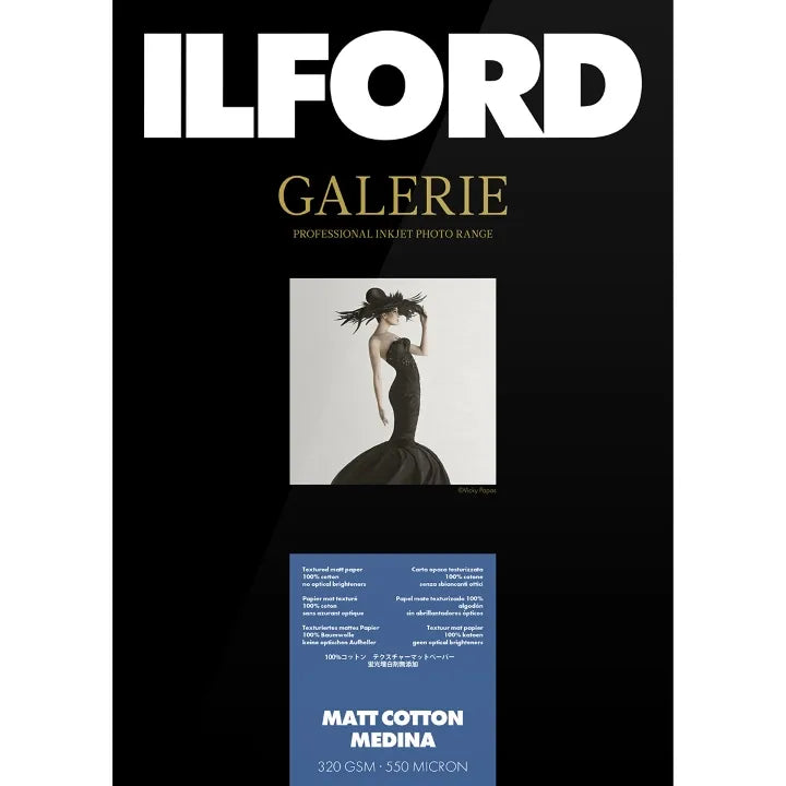 Ilford Galerie Matt Cotton Medina 320GSM A3+ - 25 Sheets