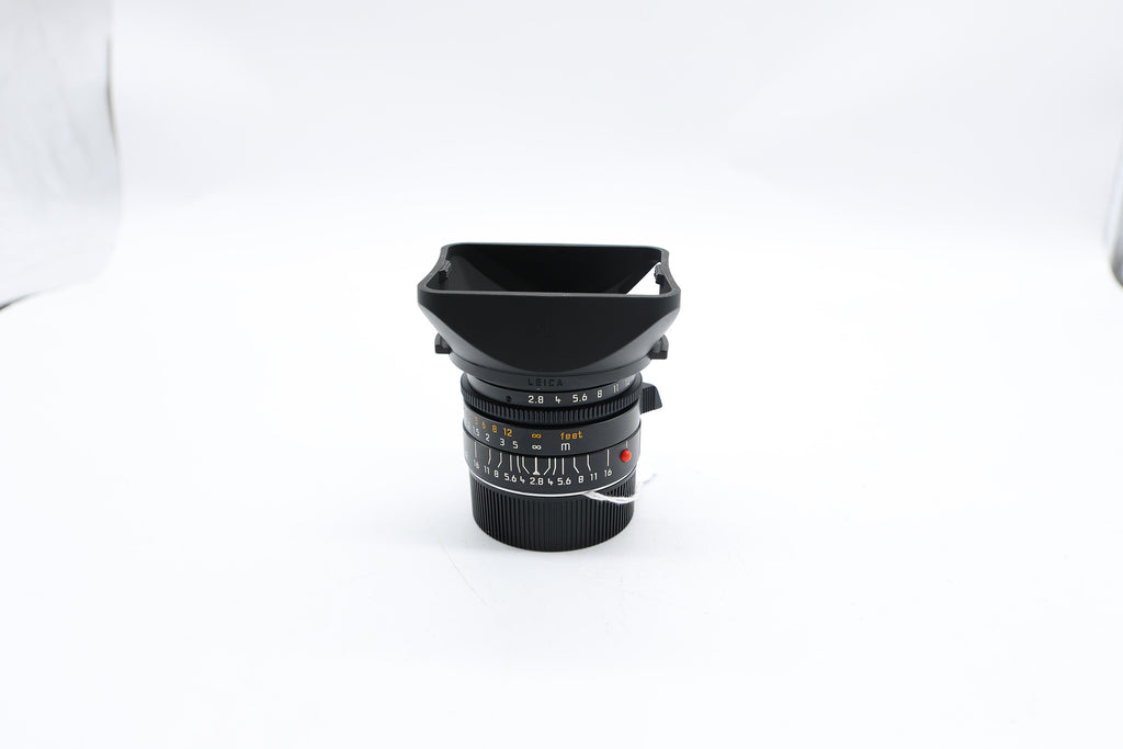 Leica M 28mm f/2.8 Elmarit Lens with Hood 3586002 (Second Hand)