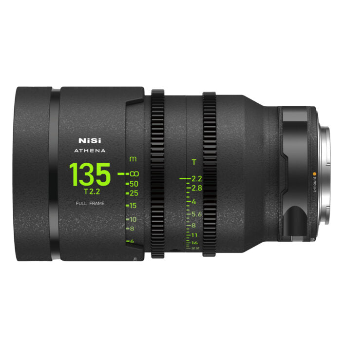 NiSi 135mm T2.2 Athena Prime FF Cine Lens - L Mount, Drop-In Filter