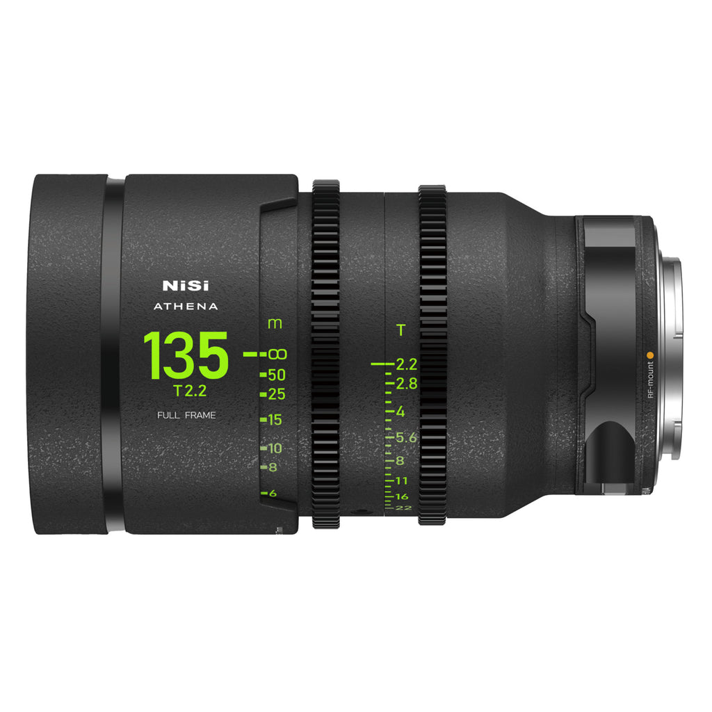 NiSi 135mm T2.2 Athena Prime FF Cine Lens - RF Mount, Drop-In Filter