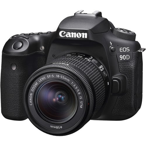 Canon EOS 90D DSLR with EF-S 18-55mm f/3.5-5.6 IS STM Lens
