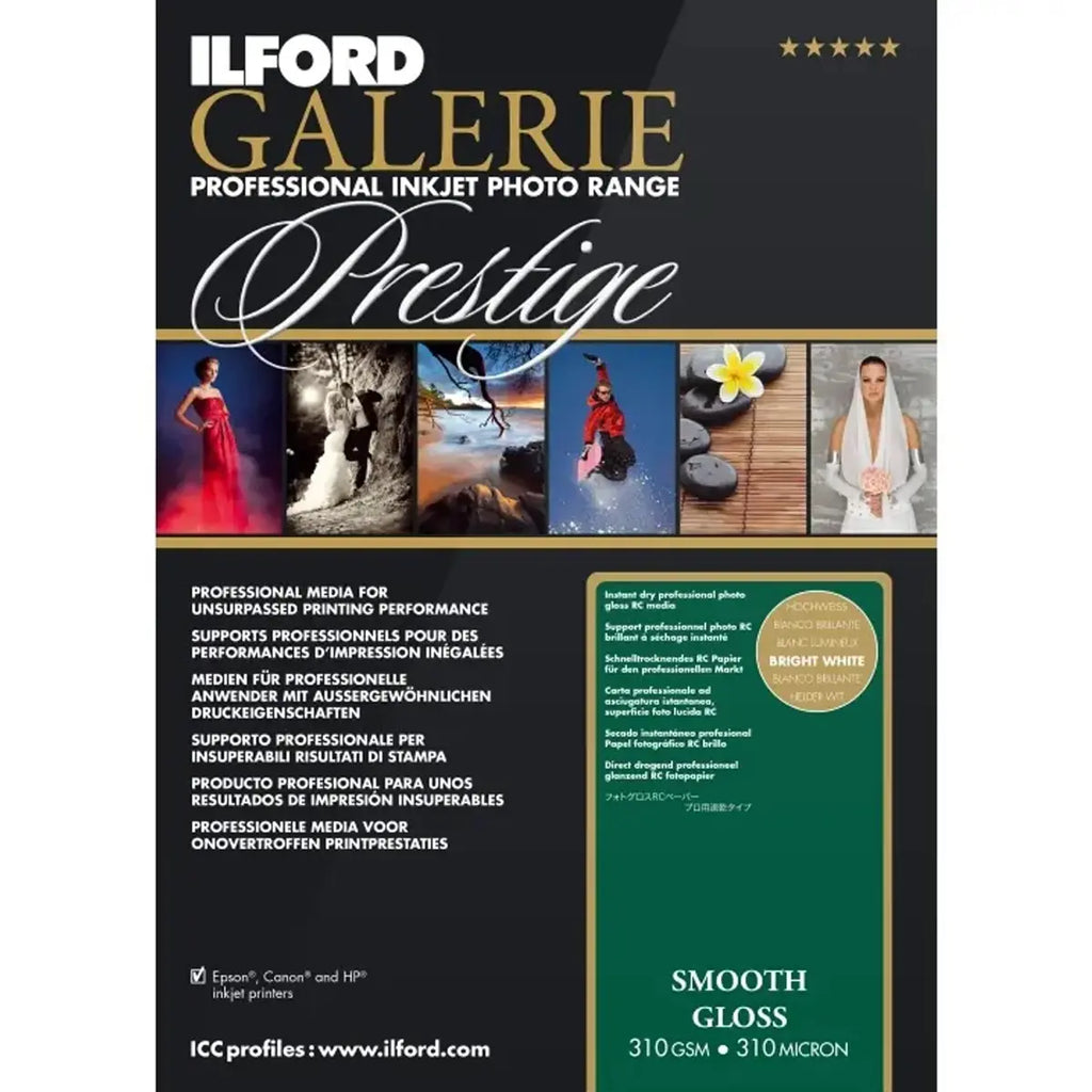 Ilford Galeries Prestige Smooth Gloss Paper 5 x 7 inch (100 Sheets)