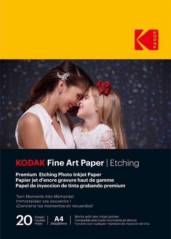 Kodak A4 Fine Art Premium Etching 210GSM - 20 Sheets