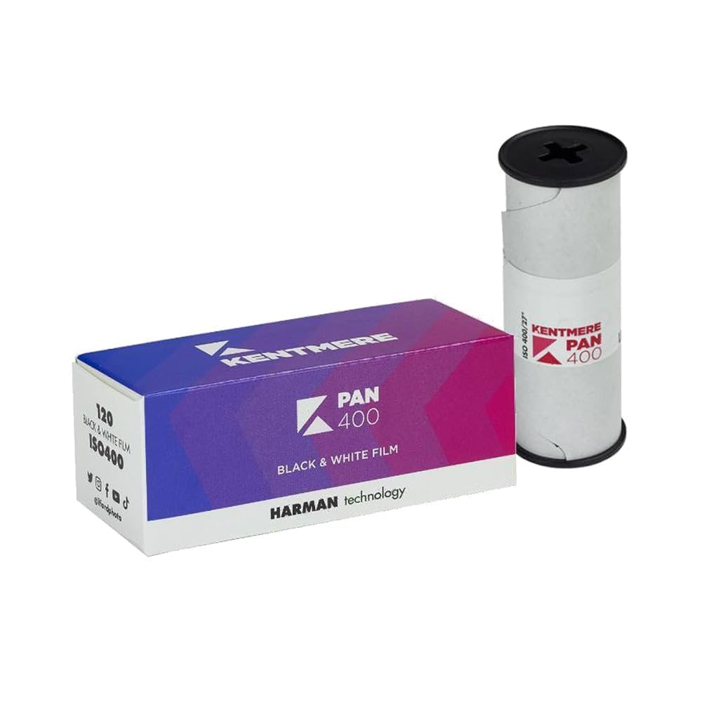 Kentmere PAN ISO 400 Black & White Film 120 Roll