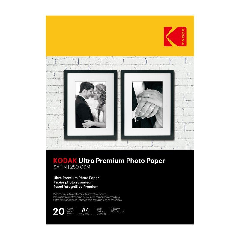 Kodak A4 Photo Paper Satin 280GSM - 20 Sheets