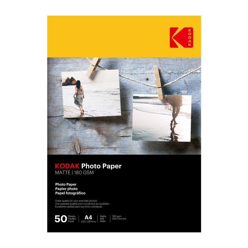 Kodak A4 Photo Paper Matte 180GSM - 50 Sheets