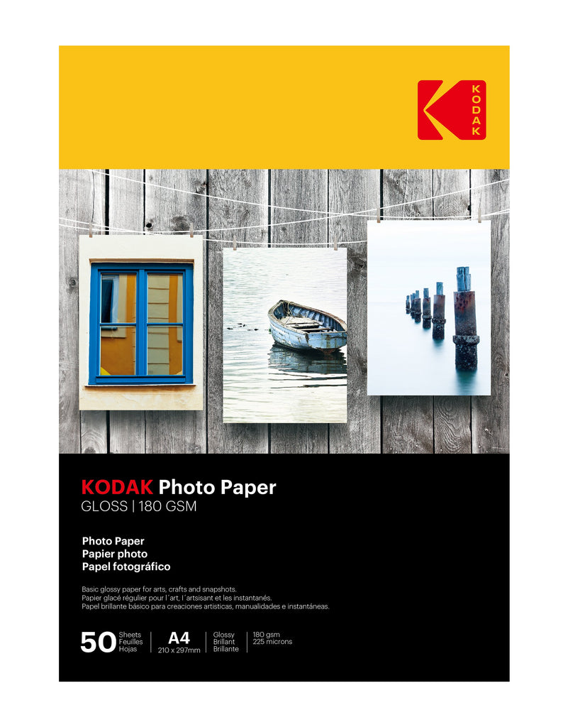 Kodak A4 Photo Paper Gloss 180GSM - 50 Sheets