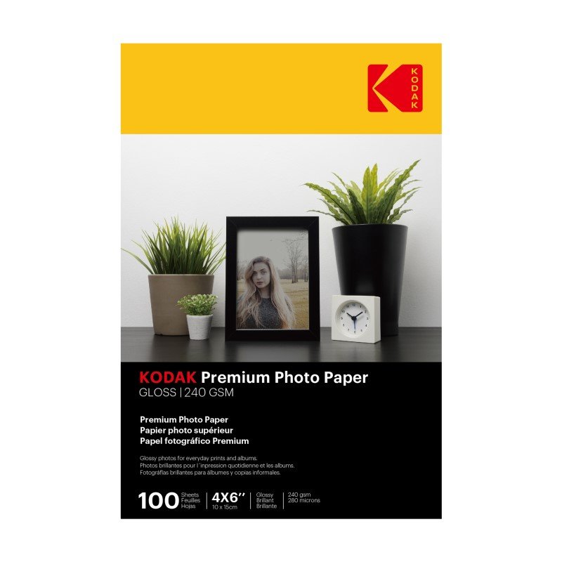 Kodak 6 x 4'' Photo Paper Gloss 240GSM - 100 Sheets