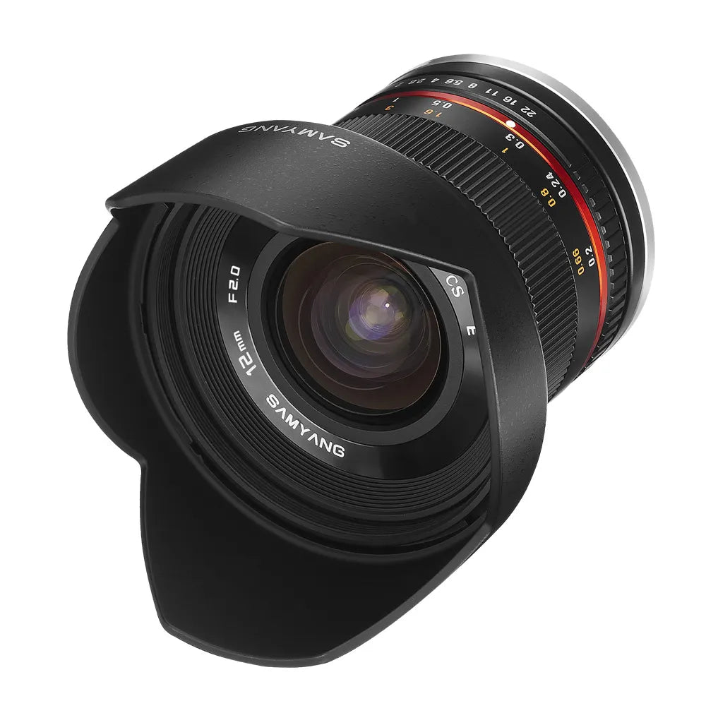 Samyang 12mm F2.0 UMC II Canon M APS-C Lens - Black