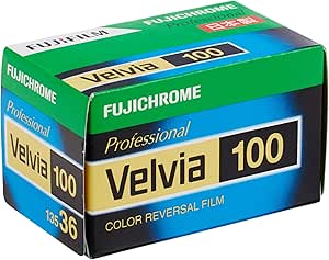 Fujifilm Fujichrome Velvia 100 35mm 36 Exposure - Pro Colour Transparency Film