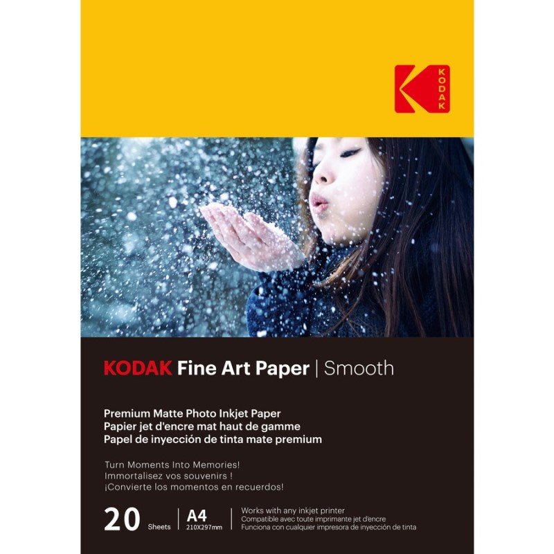 Kodak A4 Fine Art Smooth 230GSM - 20 Sheets