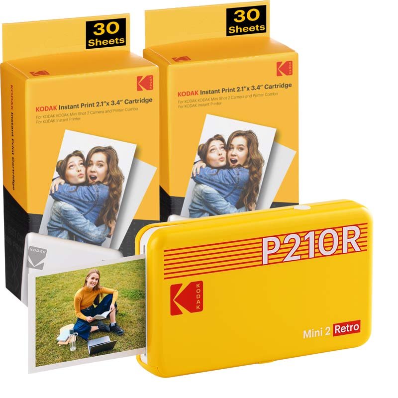 Kodak Instant Mini 2 Retro Cartridge Bundle - Yellow