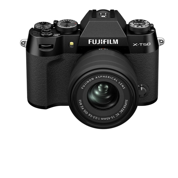 FUJIFILM X-T50 Mirrorless Camera (Black Body) with XC 15-45mm Lens Kit