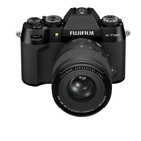 FUJIFILM X-T50 Mirrorless Camera (Black Body) with XF 16-50mm f/2.8-4.8 R LM WR Lens Kit