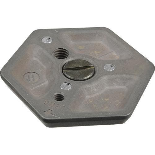 Manfrotto 130-14 Hexagonal Quick Release Plate (Flat Bottomed) with 1/4inch-20 Screw (130-14)