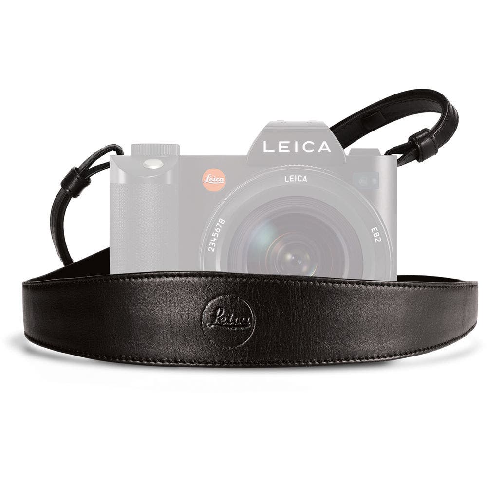 Leica Wide Saddle Leather Camera Strap (Black)