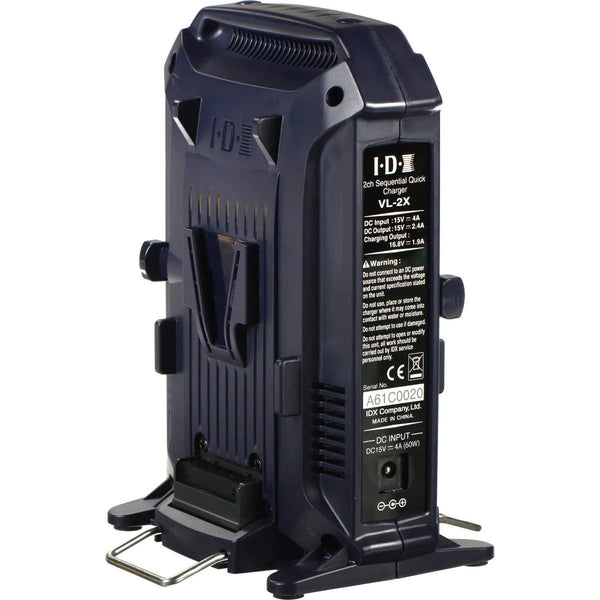 IDX VL-2PLUS 2-Channel Sequential Quick Charger with AC Adapter (60W)