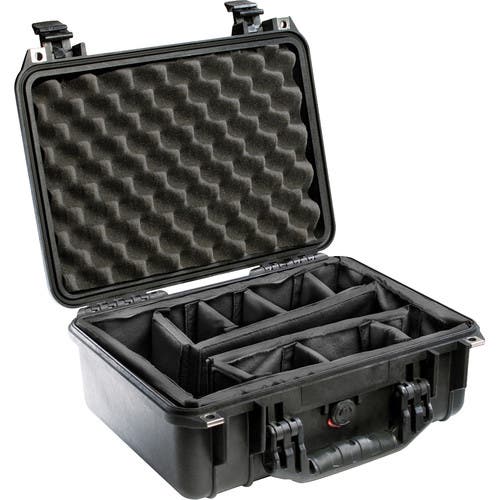 Pelican 1450 Case with Dividers (Black)