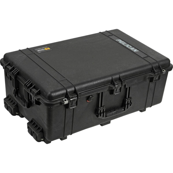 Pelican 1654 Waterproof 1650 Case with Yellow and Black Divider Set (Black)