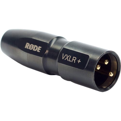 RODE VXLR and 3.5mm TRS Female to XLR Male Adapter with Phantom Power Converter