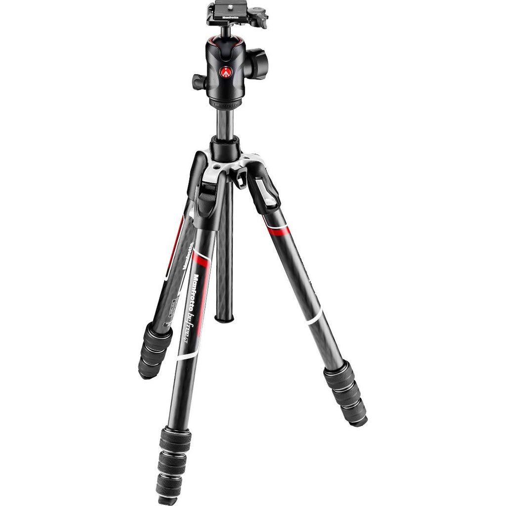 Manfrotto Befree GT Travel Carbon Fiber Tripod with 496 Ball Head (Black) (MKBFRTC4GT-BH)