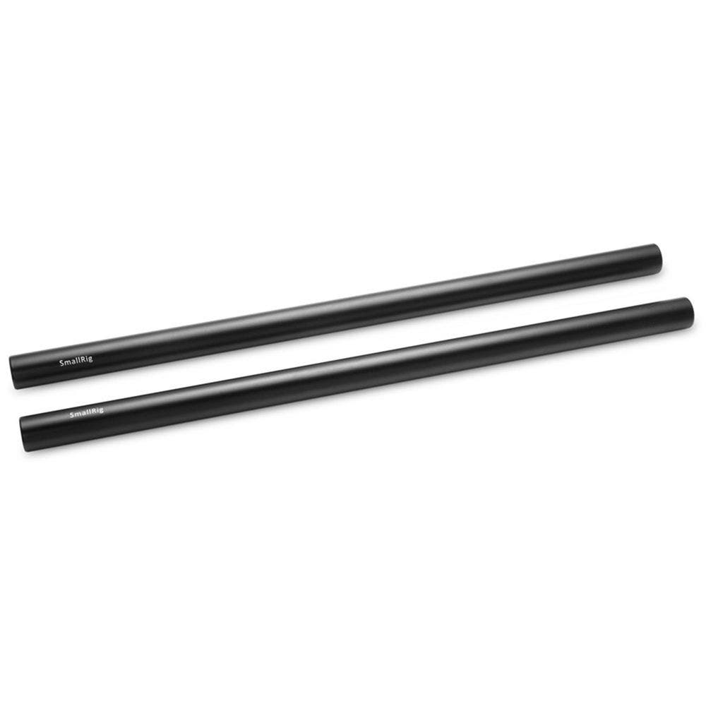 SmallRig 15mm Aluminum Rod (Pair, Black, 12 inches)