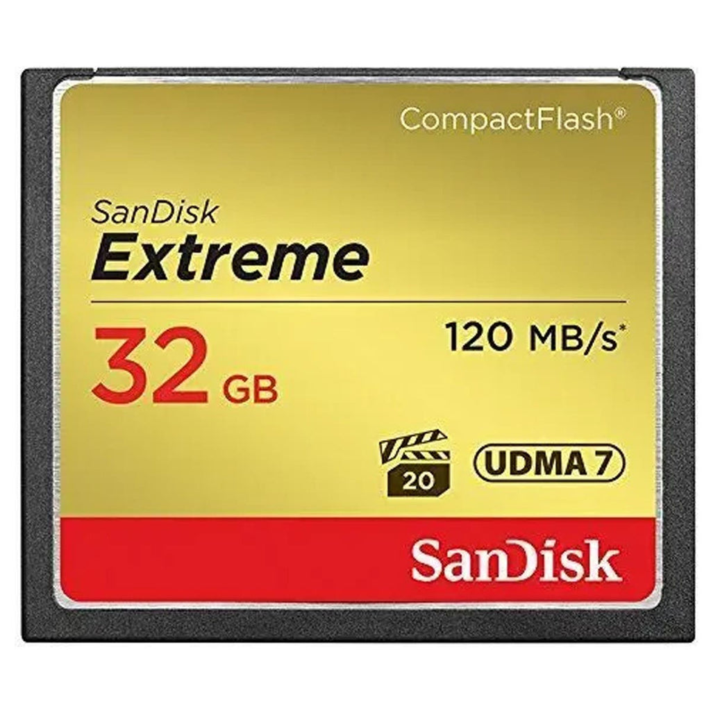 SanDisk 32GB Extreme CompactFlash Memory Card (120Mb/s)