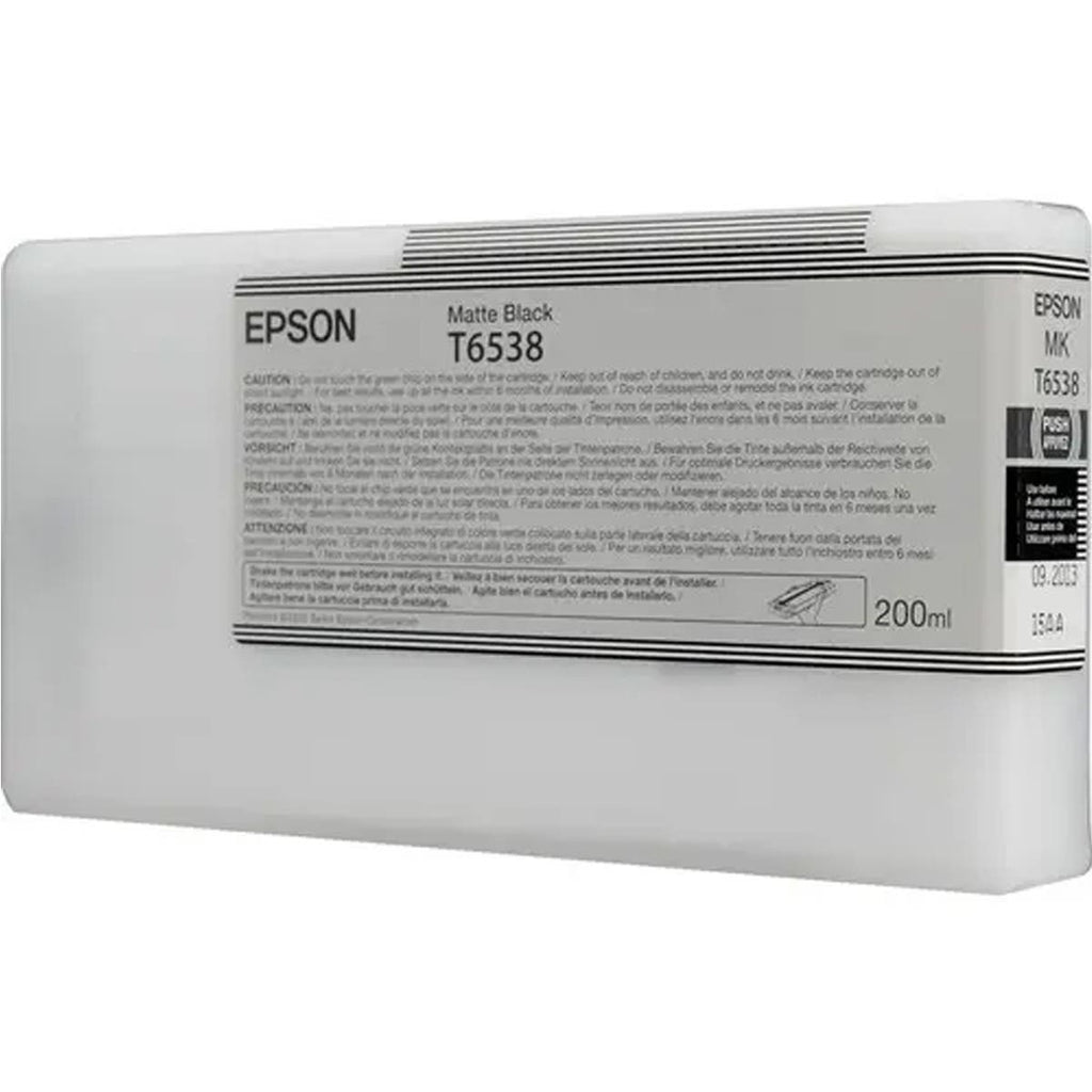 Epson T6538 UltraChrome HDR Matte Black Ink Cartridge (200ml)