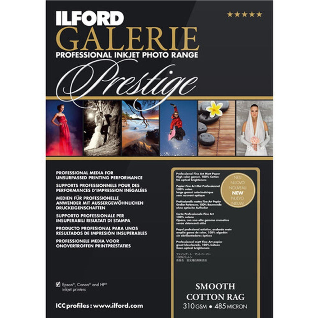 Ilford Galerie Prestige Smooth Cotton Rag Paper 4 x 6 inch (50 Sheets)