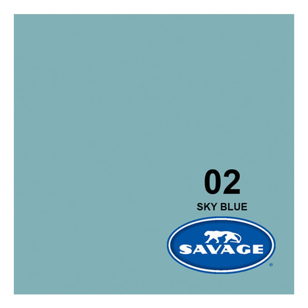 Savage Widetone Sky Blue Background Paper 1.35m x 11m 