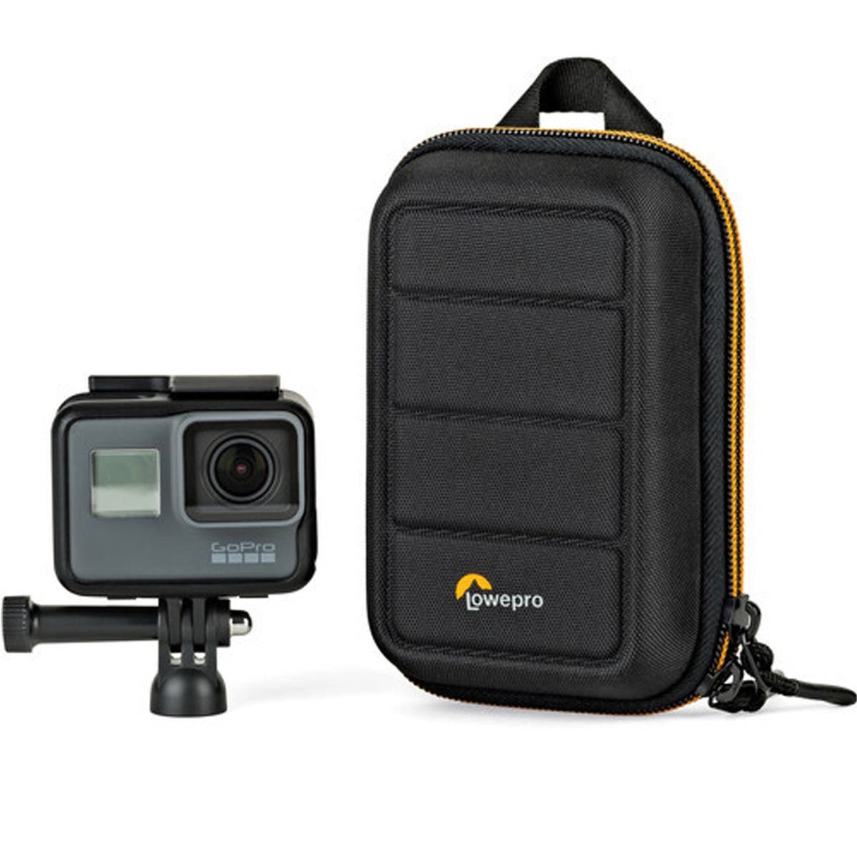 Lowepro Hardside CS 40 Custodia Rigida Per Fotocamera, Colore Nero/Arancione