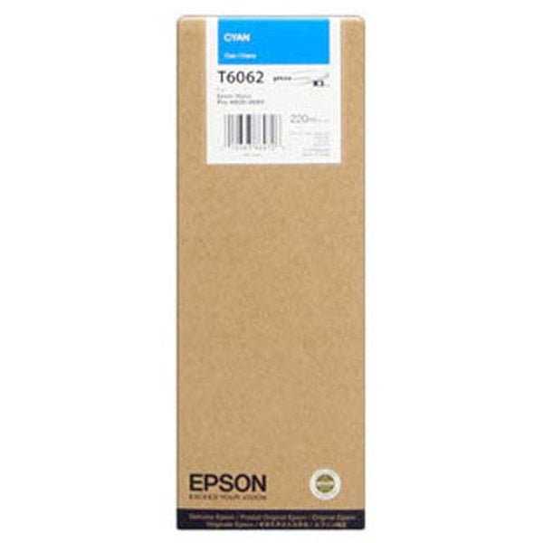 Epson T6062 UltraChrome K3 Cyan Ink Cartridge (220 mL)