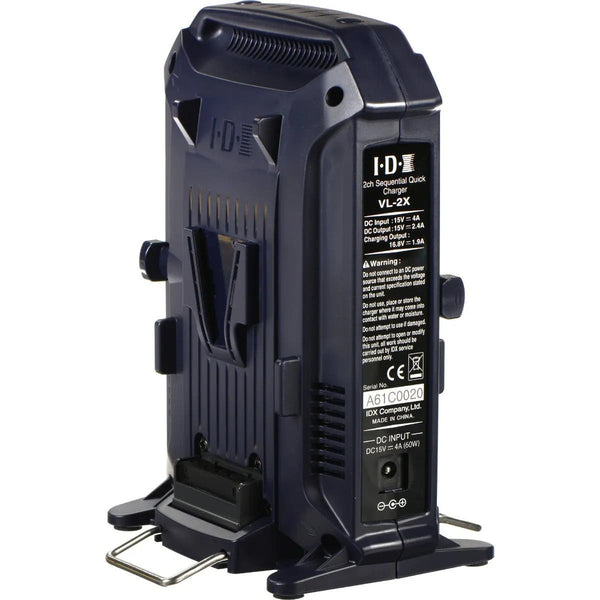 IDX VL-2X 2-Channel V-Mount Charger & Power Supply (36W)
