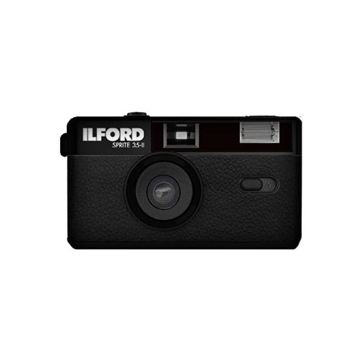 Ilford Sprite 35-II Reusable Camera - Black/Silver + Bonus Roll HP5 Plus 24 Exp