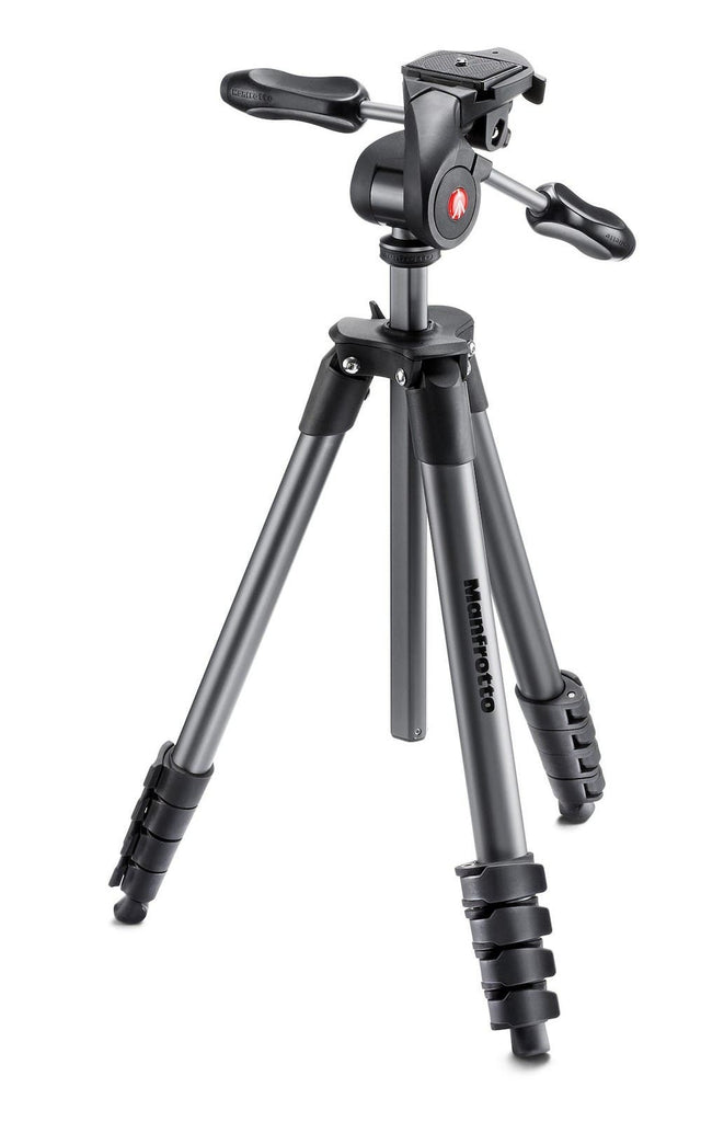 Manfrotto Compact Advanced 3-Way Head with Bag (Black) (MKCOMPACTADV-BK)