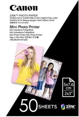 Canon MPPP50 Mini Photo Printer Paper - 50 Sheets ZP- 2030-50-ZINC for Inspic