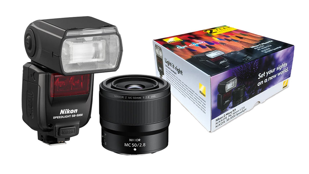 Nikon Z Macro Pack includes Nikkor Z MC 50mm f/2.8 Macro Lens and SB-5000 Flash 