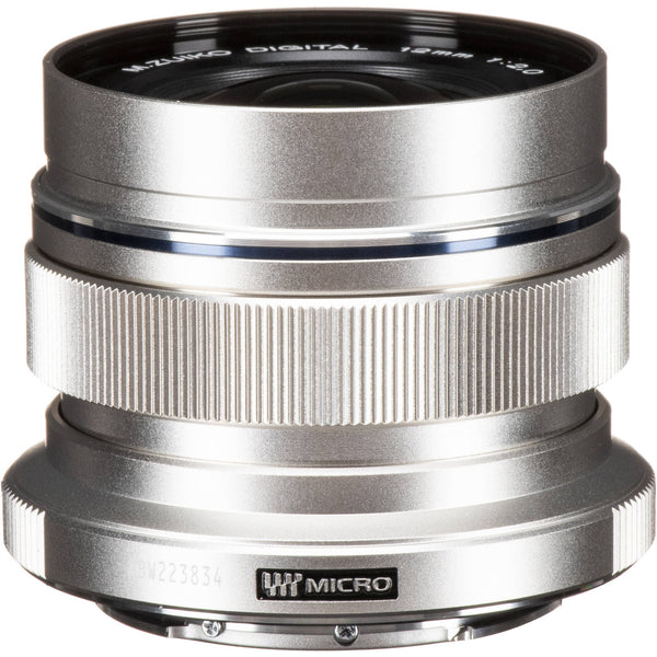 Olympus M.Zuiko ED 12mm f/2 Lens (Silver)