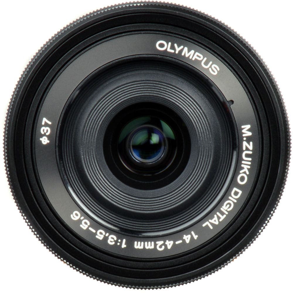 Olympus M.Zuiko ED 14-42mm f/3.5-5.6 EZ Lens (Black) – Camera