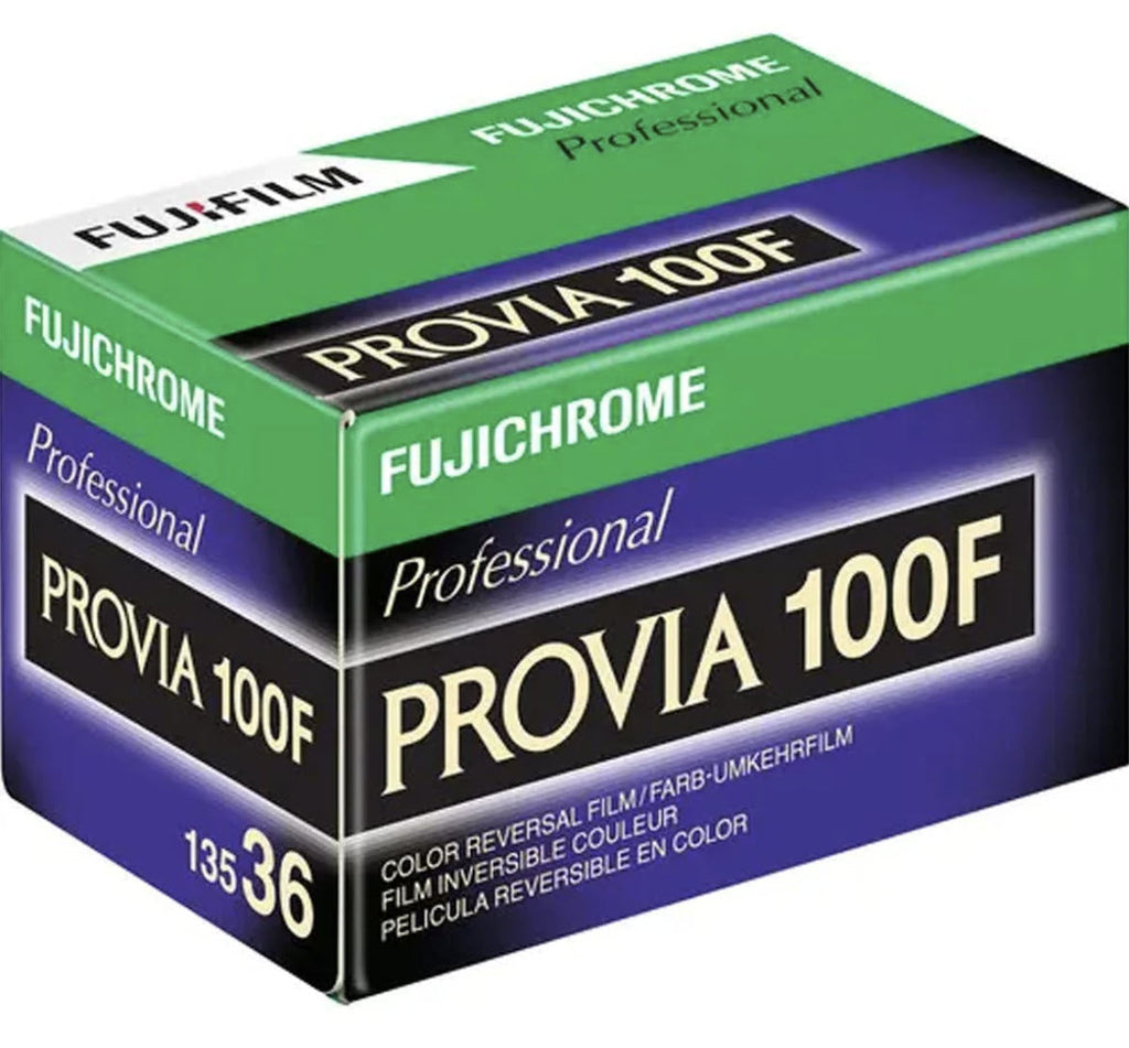 ujifilm Fujichrome Provia 100F 35mm colour reversal film 36 exposures box
