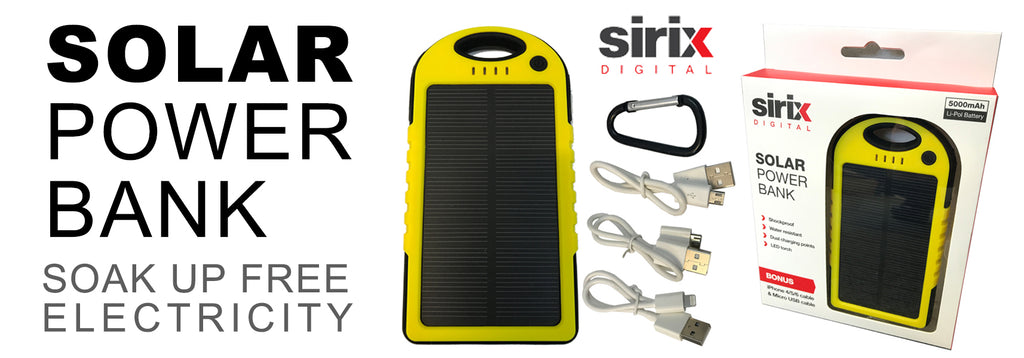 SIRIX Solar Chargers at Camera Electronic