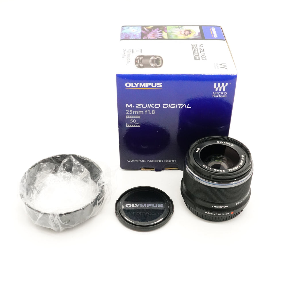 Pre-Owned Olympus 25mm F1.8 m4/3 With Box, Caps SN: 345015821 (Second Hand)