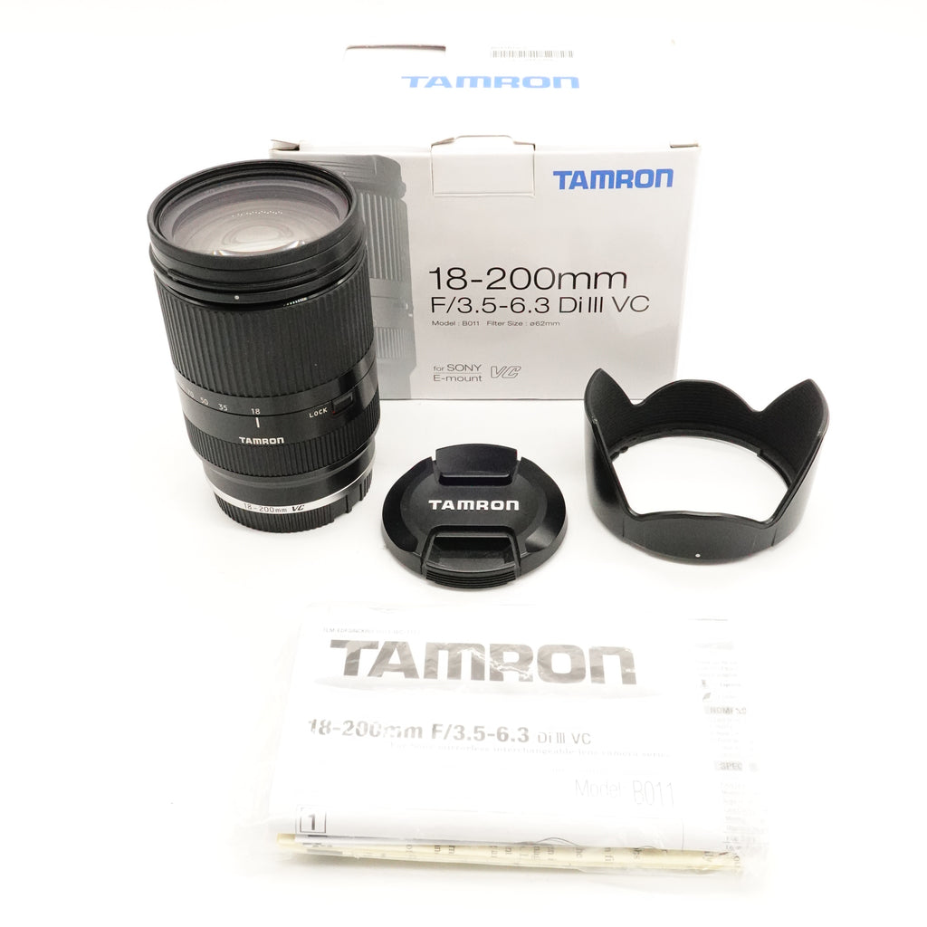 Pre-Owned Tamron 18-200mm F3.5-6.3 Di III VC E-mount Boxed With Manual, Hood & Caps SN: 16730 (Second Hand)