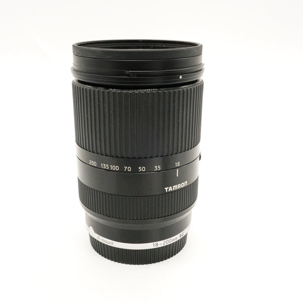Pre-Owned Tamron 18-200mm F3.5-6.3 Di III VC E-mount Boxed With Manual, Hood & Caps SN: 16730 (Second Hand)