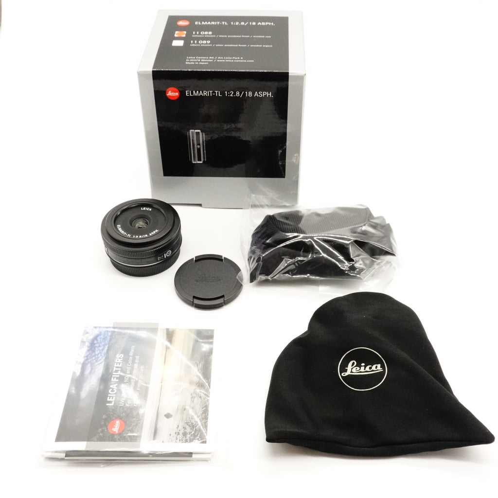 Pre-Owned Leica Elmart TL 18mm f/2.8 With Box, Hood, Caps SN: 4672719 (Second Hand)