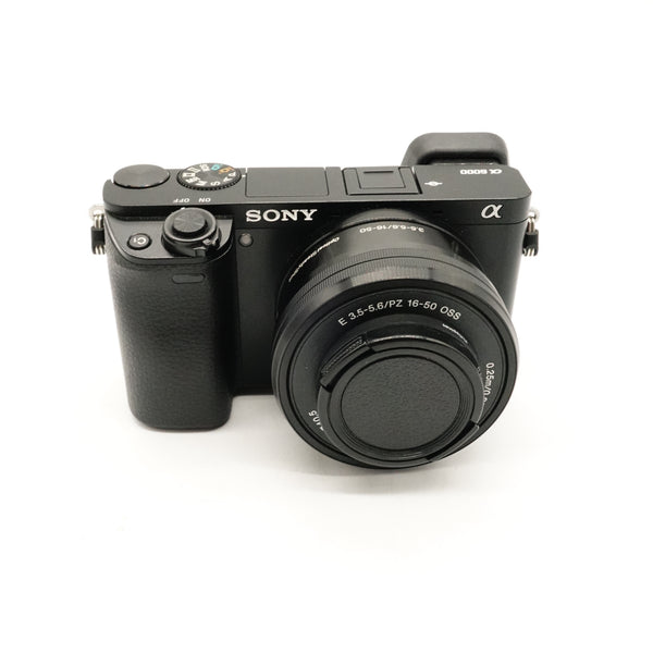 Pre-Owned Sony 6000 E mount Body Black w/ & 16-50mm f3.5-5.6 OSS E-mount Black, Boxed W/ all Accessories SN: 3320762/2757102 (Second Hand)