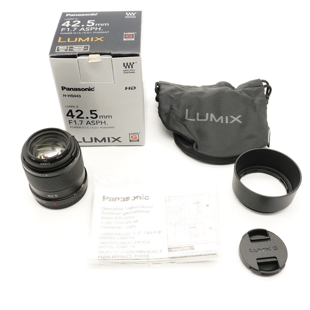Pre-Owned Panasonic G 42.5mm f/1.7 Boxed with Hood, Caps, Pouch & Manual SN: BR6FB004284 (Second Hand)