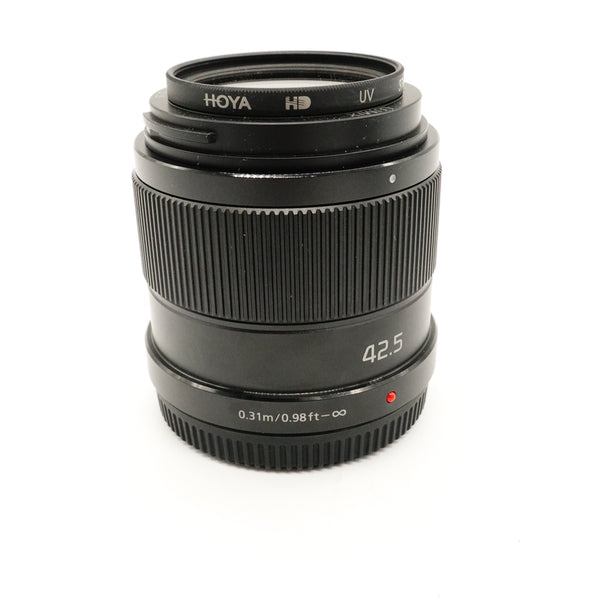 Pre-Owned Panasonic 42.5mm F1.7 m4/3 Boxed With Hoya HD UV Lens, Hood, Caps, Pouch & Manual  SN: BR6FB004284 (Second Hand)