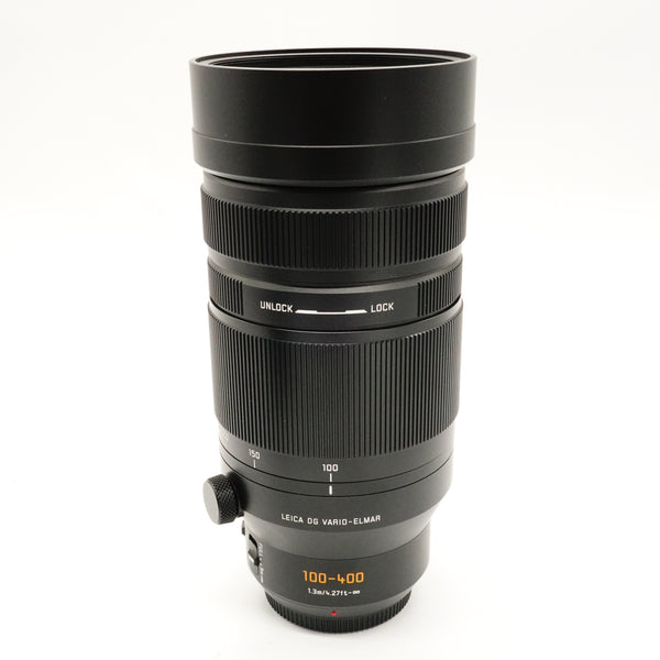 Pre-Owned Panasonic Pana/Leica 100-400mm F/4-6.3 m4/3 Mark 1 Boxed W/ Hood, Caps & Manual SN: SP6KC001049 (Second Hand)