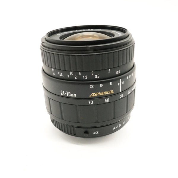 Pre-Owned Sigma 24-70mm f/3.5-5.6 Lens With Hood SN: 1006850 (Second Hand)